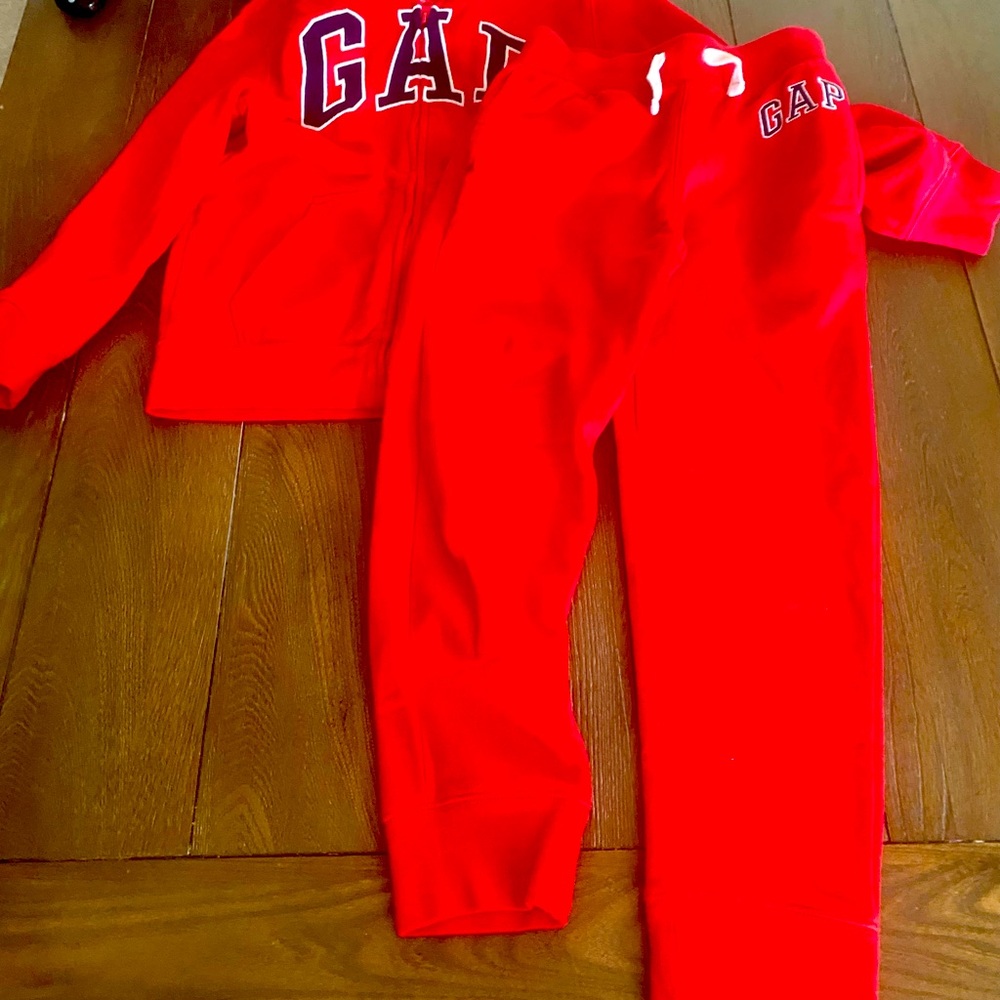 COPY - Girls zip jacket with matching Gap sweats
